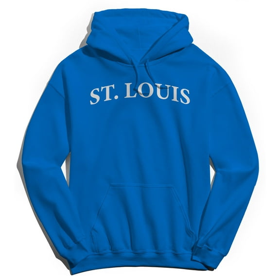 St Louis Humor Graphic Royal Men's Crewneck Sweatshirt Hoodie