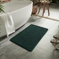 thumbnail image 2 of Alfombra de baño LOCHAS Luxury Shaggy, 50 x 75 cm, color verde cazador, 2 of 7