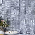 thumbnail image 2 of BalsaCircle 3" x 28 feet Silver Extra Ruffled Tissue Paper Garlands Wedding Party Hanging Decorations, 2 of 8