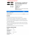 thumbnail image 2 of Rear Brake Pad Set - Compatible with 2014 - 2017 INFINITI QX70 3.7L V6 2015 2016, 2 of 2