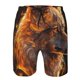thumbnail image 3 of Fotbe Gold Flame Pattern Wolf Trajes de Baño Estampados para Hombre, Shorts de Verano de Secado Rápido, Ropa de Playa, Bañadores-X-Large, 3 of 6