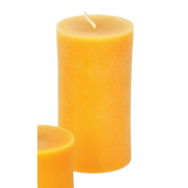 100 Beeswax Pillar Candle, Long Burn Time and Honey Fragrance
