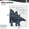 thumbnail image 4 of Stupell Industries Bohemian You Are Strong Dinosaur Canvas Art, 36 x 48, by Elizabeth Tyndall, 4 of 8