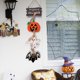 thumbnail image 2 of 2 piezas de letreros de bienvenida para colgar en la puerta de Halloween, letreros de madera para el hogar, la oficina, la escuela, el exterior, la casa embrujada, 2 of 5