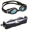 thumbnail image 1 of Mirrored Goggles Adjustable Scale Strap Anti-fog Anti-UV Silicone Swim Goggles for Adult Men Women, 1 of 9