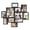 Black, variant on SONGMICS Collage Photo Frames, 10 Multi Picture Frames for Wall, Two 8x10 Inches, Four 5x7 Inches, Four 4x6 Inches, Tool-Free Assembly, Rustic Brown