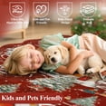 thumbnail image 6 of Wonnitar Christmas 8x10 Area Rug for Living Room, Red Washable Rug Non Slip, Soft Christmas Tree Santa Claus Holiday Decor Carpet for Bedroom Kids Room Dining Room Playroom, 6 of 10