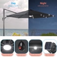 thumbnail image 6 of FLAME&SHADE 11FT LED Cantilever Umbrella with Aluminum Frame, and 360° Rotation,Anthracite, 6 of 6