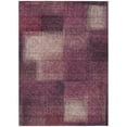 thumbnail image 2 of HomeRoots 584290 3 x 5 ft. Abstract Washable Indoor & Outdoor Rectangle Area Rug, Plum, Mauve & Beige, 2 of 5