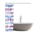 thumbnail image 3 of WOPOP Anchor on Watercolor Stripes Shower Curtain,Blue Purple Striped Polyester Fabric Shower Curtain Bathroom Sets 66x72 Inches, 3 of 3