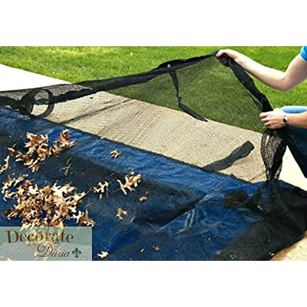 16 Ft x 36 Ft Leaf Net Inground Pool Debris Trap Mesh Cover Rectangle