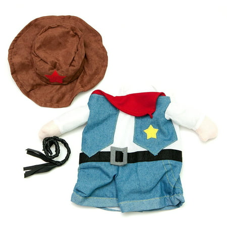 Medium Fake Cowboy Arms Costume for Small Dogs by Midlee