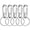 Silver, variant on 5Pcs Metal Keychains Keyring Key Chain Ring Clip Holder Organizer for Home Car Keys Key Finder Women Men