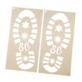 thumbnail image 1 of Christmas Santa Footprint Stencil Reusable Painting Template for Wall Window Snowflake, 1 of 4