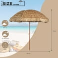 thumbnail image 5 of Meetleisure 7FT Thatched Tiki Umbrella, Outdoor, Pool, Patio, Beach,Yellow, 5 of 5