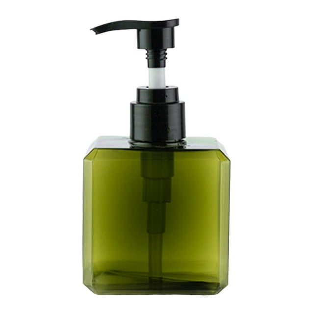 jifeng 1Pcs Distributeur de Savon Liquide Bouteille Vide Savon Lotion Douche Gel Lavage à Main Réutilisable 250ml Vert