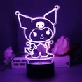 thumbnail image 1 of Anime Sanrio Hello Kitty Night Light, juguete brillante para niños, lámpara de mesita de noche Sanrio Kuromi, regalos de cumpleaños para el Día de San Valentín, 1 of 5