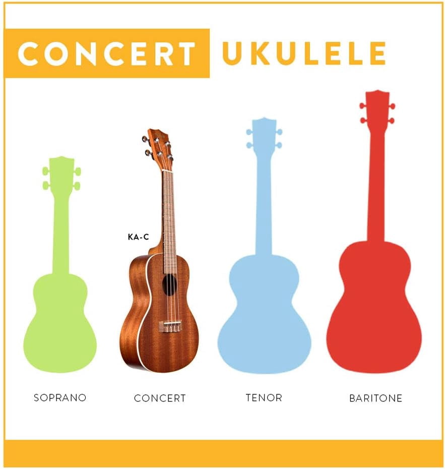 Kala KA-C Mahogany Concert Ukulele, Satin/Mahogany/Mahogany