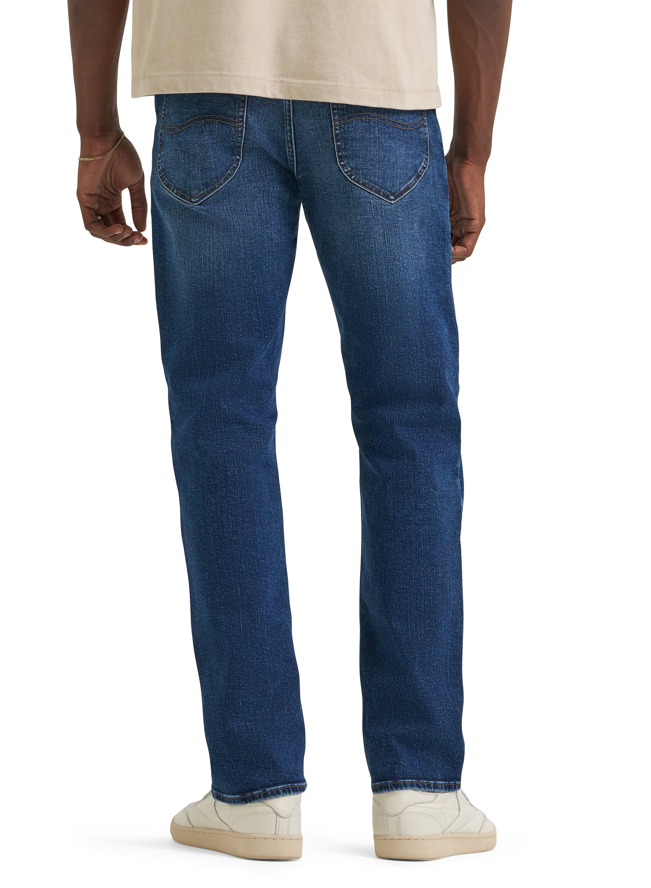 Lee® Men's Regular Fit Straight Leg Denim Jeans with Stretch, Sizes 29X30-40X32