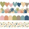 thumbnail image 3 of Wall Decor Clearance! Shishian Bulletin Board Borders Classroom Colorful Border Stickers Boho Die Cut Border Trims Bulletin Board Scalloped Borders Self Adhesive For School Blackboard Chalkboard Desk, 3 of 9