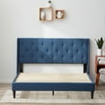thumbnail image 5 of Rest Haven Astoria Wingback Tufted Upholstered Bed, Queen, Blue, 5 of 13