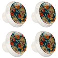 thumbnail image 1 of 4 Pcs Skull Knobs for Kitchen Cabinet Cupboard Dresser Bookcase Drawer Pulls Handles Round Home Decor, 1 of 5