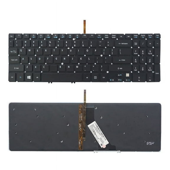 New Laptop Backlit Keyboard Replacement for Acer Aspire M5-581G M5-581T M5-581TG M5-582PT, US Layout Black Color