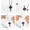 thumbnail image 6 of Birthstone Personalized Cremation Crucifix Keepsake Memorial Pendant Urn Necklace Cross Urn Necklaces for Ashes, 6 of 7