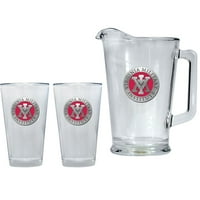 Virginia Military Institute Keydets VMI Pitcher and 2 Pint Glass Set Beer Set by Heritage Pewter