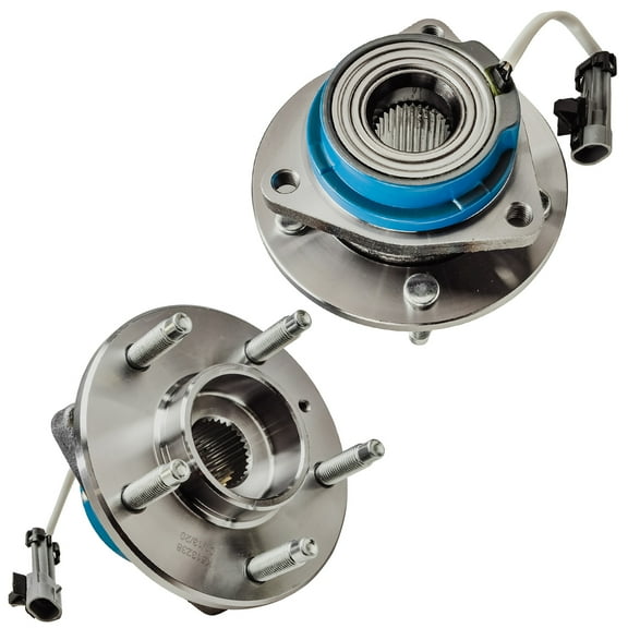 Detroit Axle - Front Wheel Bearing Hubs for AWD 2005-2011 Cadillac STS, 2 Wheel Bearing & Hubs Assembly Set 2005 2006 2007 2008 2009 2010 2011 Replacement