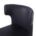 thumbnail image 4 of GDF Studio Morden Square Counter Bar Stools with Metal Frame, PU Upholstery, and Foam-Filled Seats, Set of 2, Black, 4 of 9