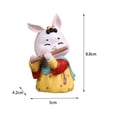 thumbnail image 4 of 3 Piezas Estatua De Conejo Figuritas De Conejo Encantos Juguetes Para Decoración Del Hogar perfecl  Escultura de conejo, 4 of 8