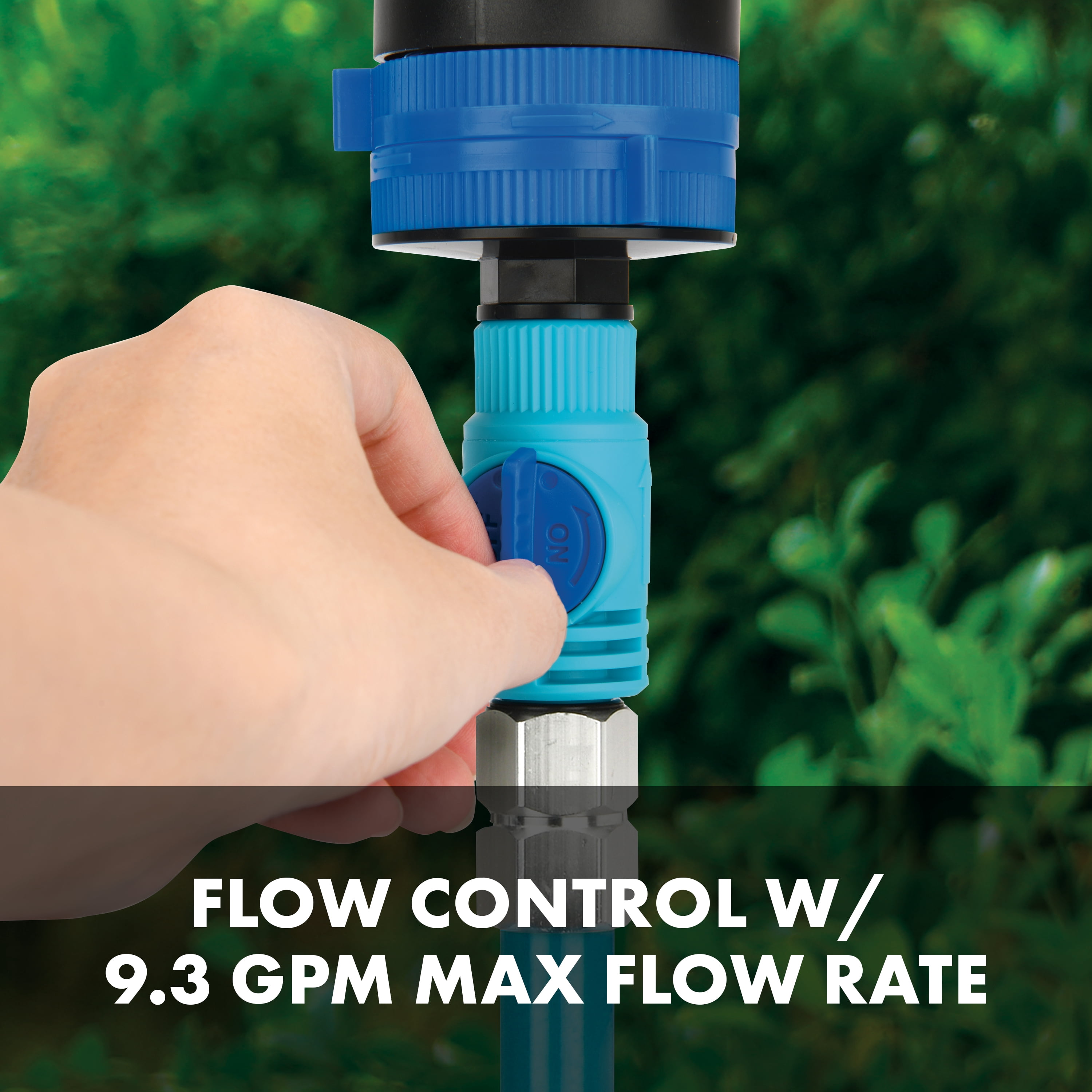 Aqua Joe Indestructible Turbo Drive 360º Telescoping Tripod Lawn & Garden Sprinkler, 6 Spray Patterns, 4,500 Sq. ft. Max Coverage