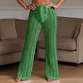 thumbnail image 2 of Pantalones club de punto sexy con aberturas para mujer - Prenda de croché de cintura alta para la playa/fiestas, S-L, 2 of 5