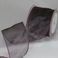 thumbnail image 2 of The Ribbon People Mauve Purple Wired Edge Craft Organza Ribbon 3" x 27 Yards, 2 of 2