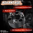 thumbnail image 5 of 3" Ram 1500 Leveling Lift Kit, 3in Front Suspension Lift Kit Forged Strut Spacers for 2006-2024 Dodge Ram 1500 4WD, Dakota 2WD/4WD 2005-2007&2009-2011, CNC Machine Black Anodized, 5 of 7