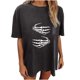 thumbnail image 1 of Camiseta holgada de manga corta con estampado Vintage de manga caída de Halloween para hombre y mujer Pompotops hfajkhk142346, 1 of 6