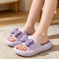 thumbnail image 4 of BOOMNY Toddler Boys Girls Slippers Bowknot Anti Slip Open Toe Summer Slippers Slip On For Outdoor Beach Pool Shower, 4 of 5