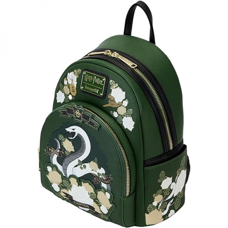 harry potter slytherin house floral tattoo mini backpack Loungefly Hufflepuff Bring home a piece of Harry Potter Hogwarts today Loungefly Harry Potter Slytherin House