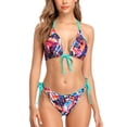 thumbnail image 1 of Beautyin Women's Bikini Swimsuit Triangle String Halter Two Piece Bathing Suits, 1 of 7