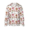 thumbnail image 2 of Lsque Rose Flowers UPF 50+ Lightweight Sun Protection Men's Women's Long Sleeve Shirt, Hoodie Performance -XX-Large, 2 of 9