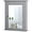 Grey, variant on RONG-3 Bathroom Cabinet with Mirror, Mirrored Wall-Mounted Storage Medicine Cabinet w/Single Door & Adjustable Shelf , Multipurpose Wall Cabinet for Bathroom,Grey