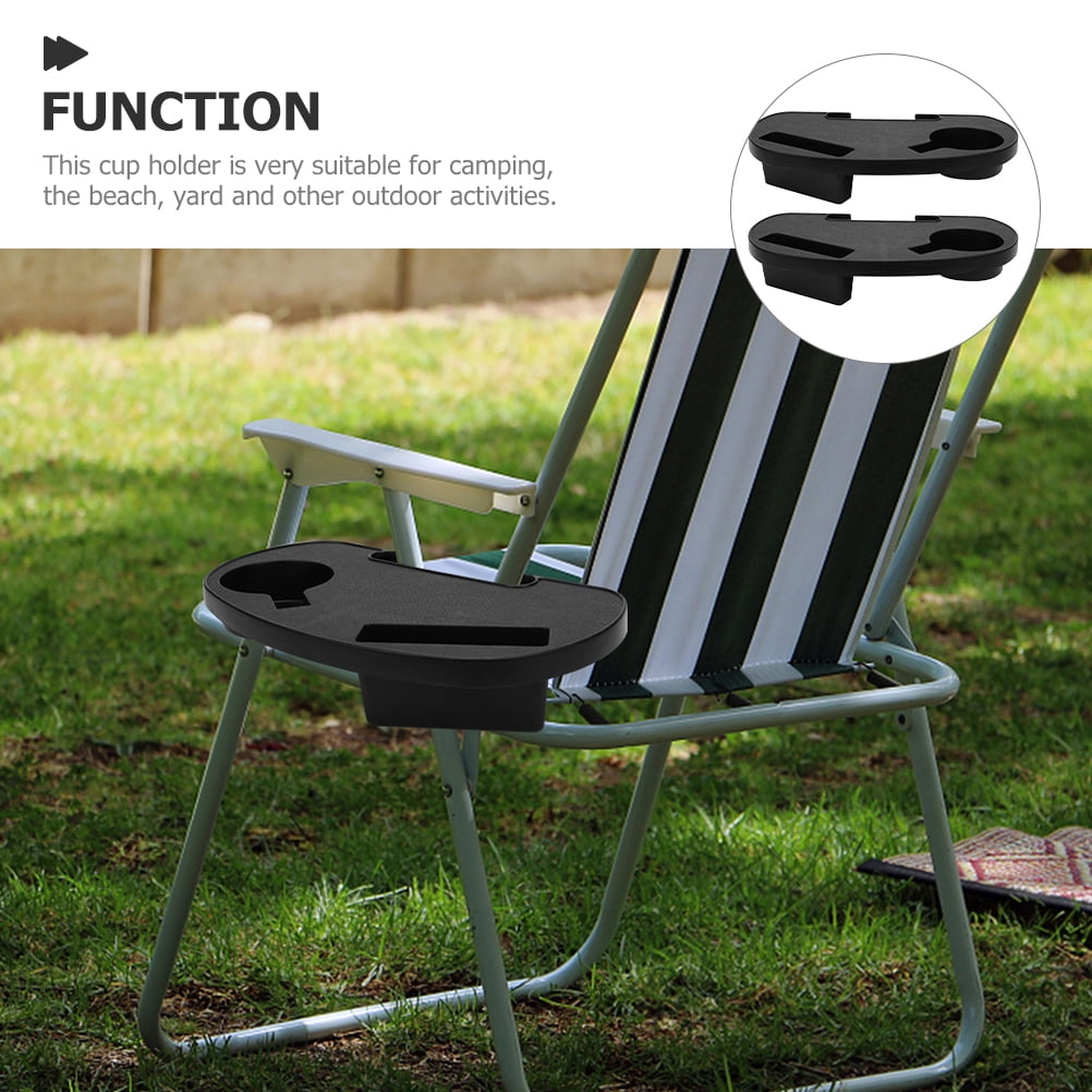 Pcs Drink Clip Holder For Beach Chair Portable Beverage Tray