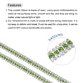 thumbnail image 3 of Uxcell 5 Yard 9mm 3 Rows Crystal Rhinestone Diamond Close Chain Trim Claw Cup Chain for Sewing,Silver Light Green White, 3 of 4