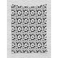 thumbnail image 1 of Vintage Tapestry, Monochrome Nostalgia with Apple Blossoms and Irregular Dots, Wall Hanging for Bedroom Living Room Dorm Decor, 60W X 80L Inches, Charcoal Grey White, by Ambesonne, 1 of 2