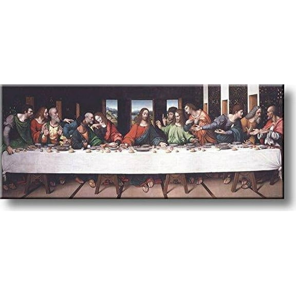 The Last Supper by Giampietrino Picture on Stretched Canvas, Wall Art Décor, Ready to Hang!