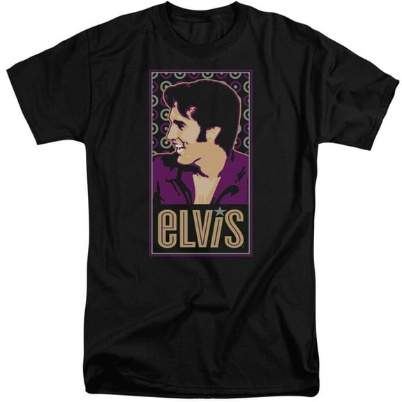 Elvis Presley Elvis Is S/S Adult Tall Black