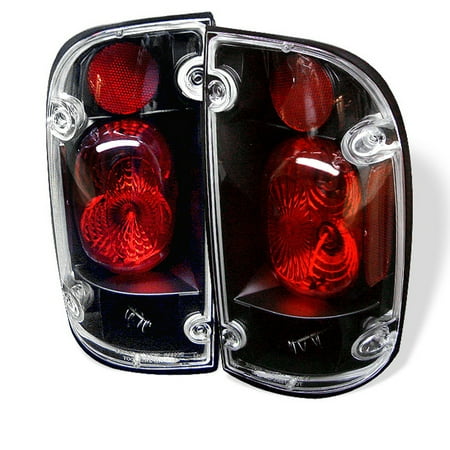 - Fits 95-00 Toyota Tacoma Pickup Truck JDM Black Tail Brake Lights Set Left+Right