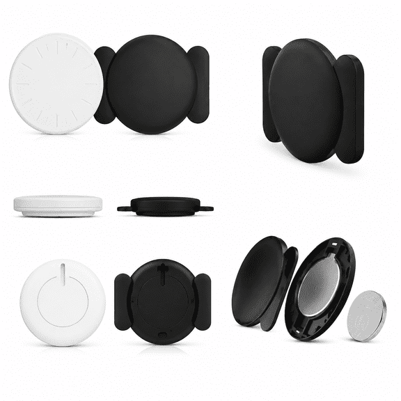 2-Pack Black Portable Mini GPS Tracker / Bluetooth Item Finder (for Android & Apple Devices) | Real-Time Tracking | Magnetic Stealth Tracker | No Monthly Fees | Compatible with "Find My"