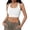 X2 White, variant on Ticikt Sports Bras for Women, High Support Sport Bra Workout Built in Bra Scoop Neck U Back Yoga Sports Bra,Color:White